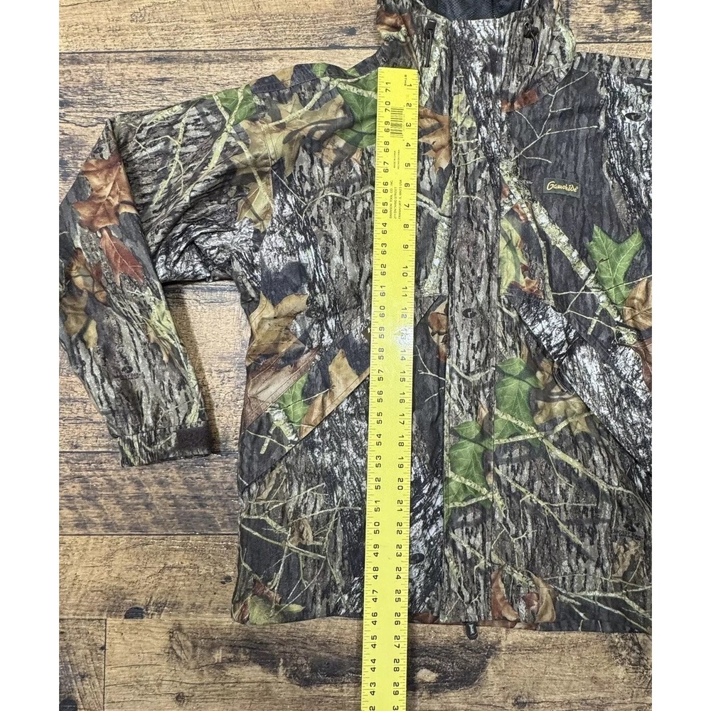 Gamehide Hush Hide Mossy Oak Camouflage Hunting Zip Up Jacket Men's Size Medium - Picture 2 of 14